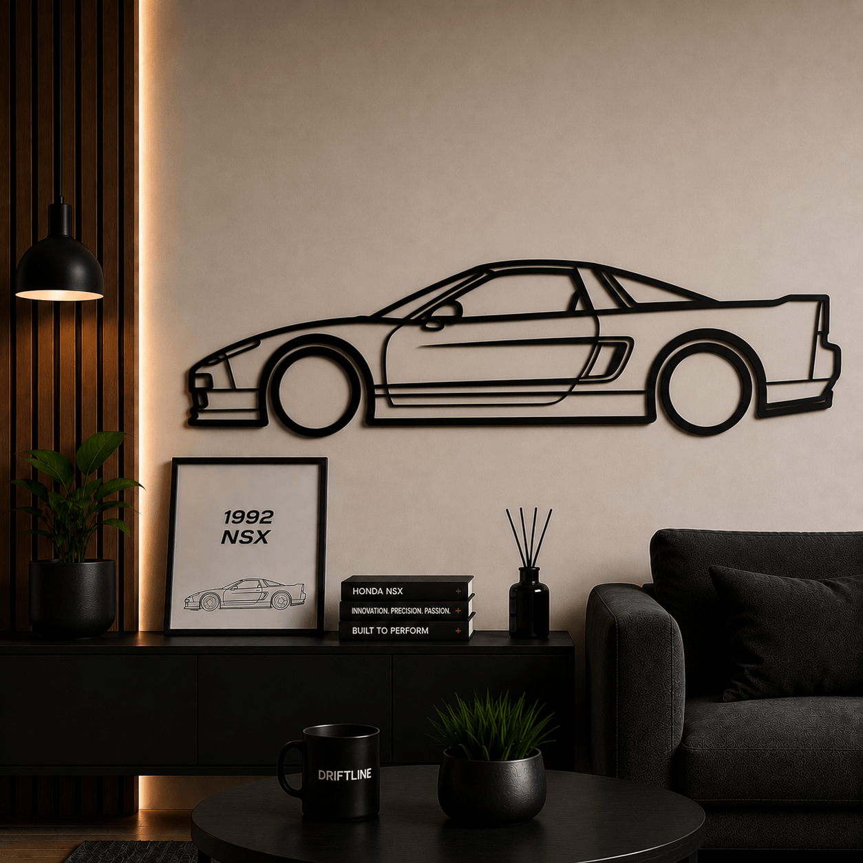 1992 NSX Siluetă Auto Minimalistă