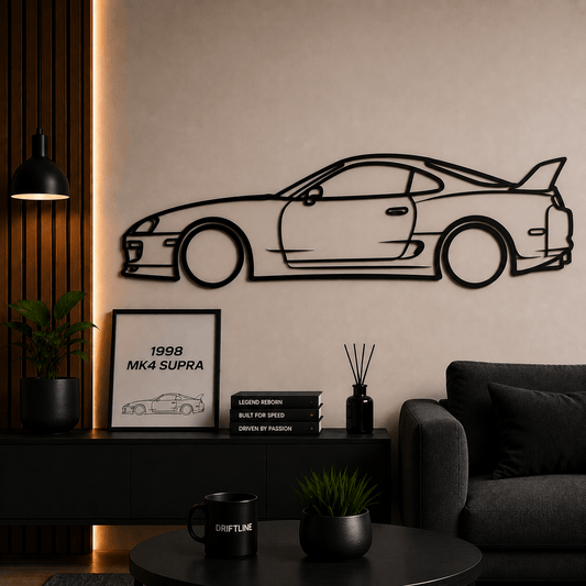1998 MK4 Supra Siluetă Auto Minimalistă