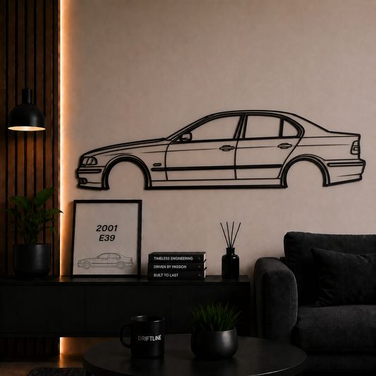 2001 E39 Siluetă Auto Minimalistă