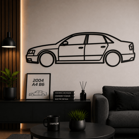 2004 A4 B6 Siluetă Auto Minimalistă