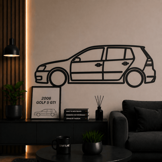 2006 Golf 5 GTI Siluetă Auto Minimalistă