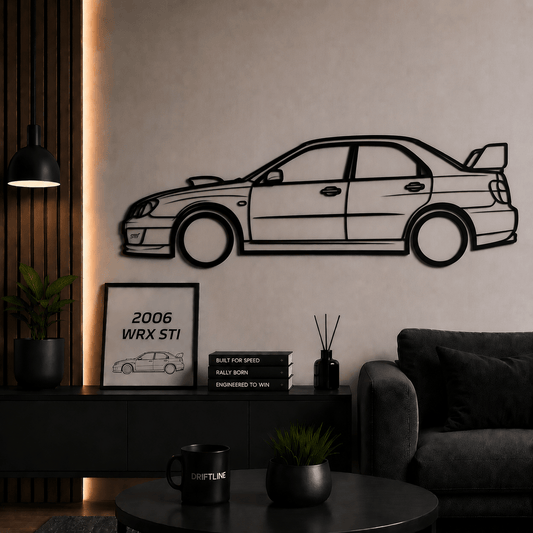 2006 WRX STI Siluetă Auto Minimalistă