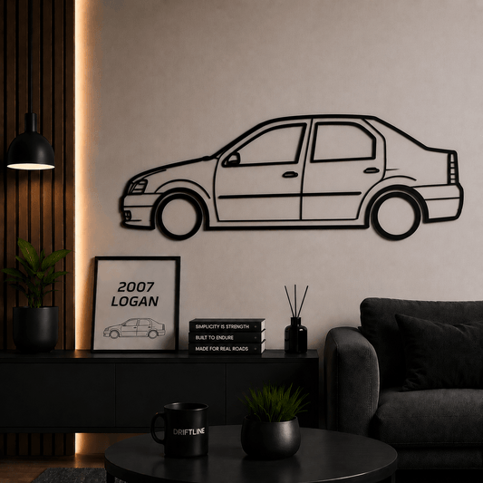2007 Logan Siluetă Auto Minimalistă