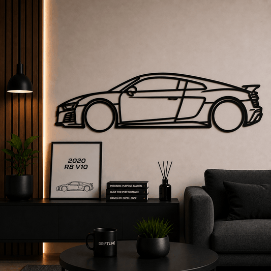2020 R8 V10 Siluetă Auto Minimalistă