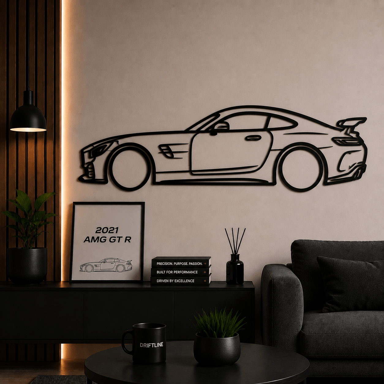 2021 AMG GT R Siluetă Auto Minimalistă
