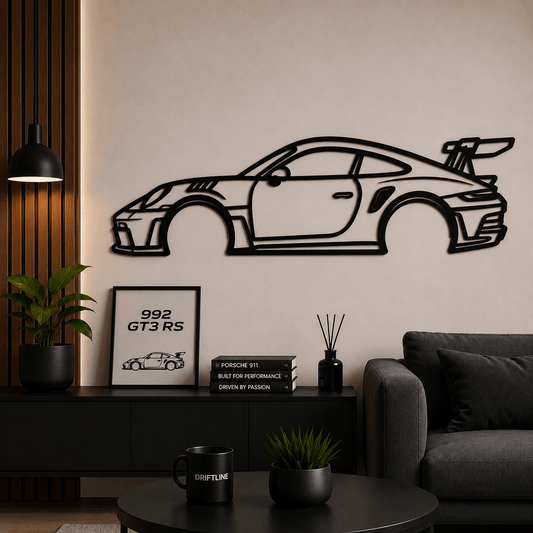 2023 992 GT3 RS Siluetă Auto Minimalistă