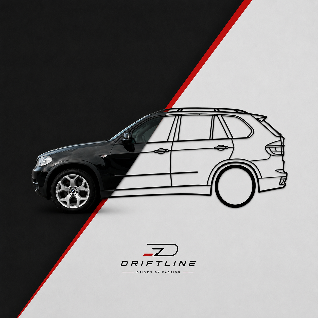 Siluetă Auto Minimalistă Custom